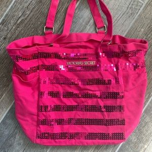 Victoria Secret sequin tote